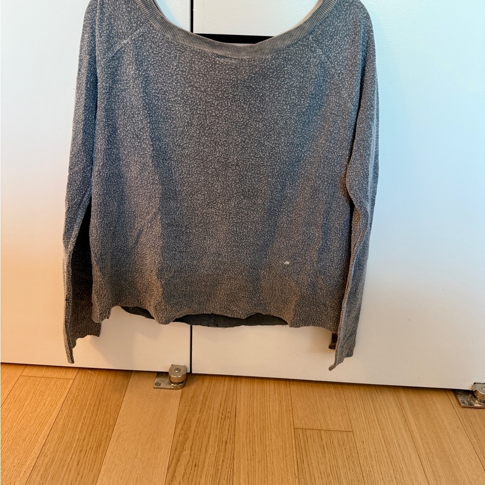 Vintage Havana Gray Scoop Neck Sweater